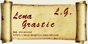 Lena Grastić vizit kartica